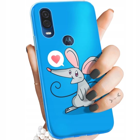 ETUI DO MOTOROLA ONE VISION / P40 WZORY MYSZKA MOUSE MINI OBUDOWA POKROWIEC Motorola