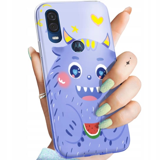 ETUI DO MOTOROLA ONE VISION / P40 WZORY POTWORY POTWÓR MONSTER OBUDOWA CASE Motorola