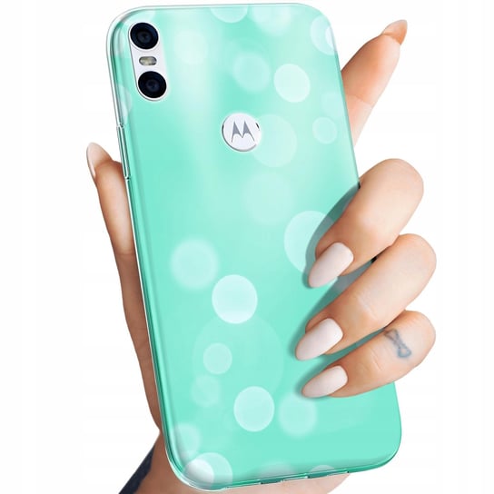 ETUI DO MOTOROLA ONE WZORY MIĘTOWE MIĘTA MINT OBUDOWA POKROWIEC CASE Motorola