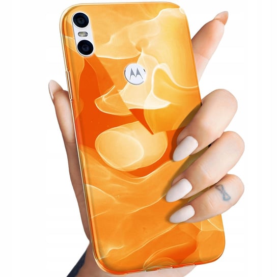 ETUI DO MOTOROLA ONE WZORY POMARAŃCZOWE POMARAŃCZE ORANGE OBUDOWA POKROWIEC Motorola