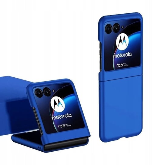 Etui do Motorola RAZR 40 5G / Ultra 5G Hard Case niebieski Futerał Pokrowiec Obudowa GSM-HURT