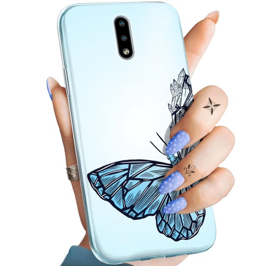 Etui Do Nokia 2.3 Wzory Motyle Butterfly Barwne Obudowa Pokrowiec Case Nokia