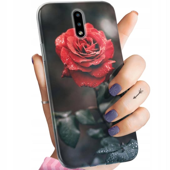 Etui Do Nokia 2.3 Wzory Róża Z Różą Rose Obudowa Pokrowiec Case Nokia