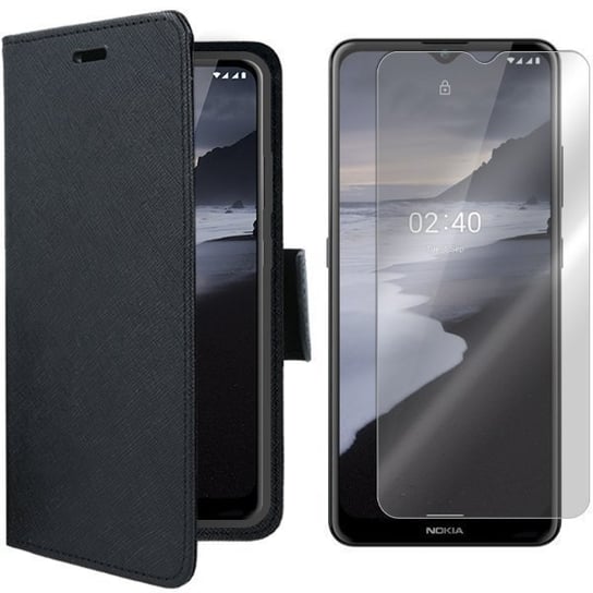 Etui do Nokia 2.4 pokrowiec Case Fancy + szkło 9H VegaCom