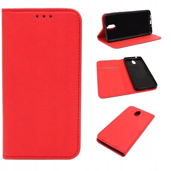 Etui do Nokia 3.1 TA-1063 Smart Magnet czerwone Futerał Case Pokrowiec Obudowa GSM-HURT