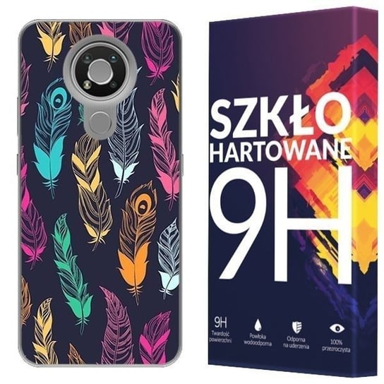 Etui Do Nokia 3.4 Nadruk Artcase 0.3Mm + Szkło 9H Kreatui