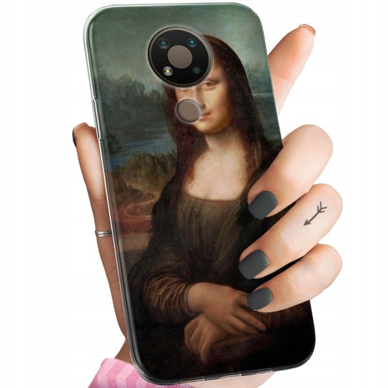 Etui Do Nokia 3.4 Wzory Leonardo Da Vinci Mona Łasiczka Obudowa Pokrowiec Nokia