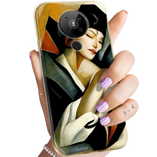 Etui Do Nokia 5.3 Wzory Art Deco Łempicka Tamara Barbier Wielki Gatsby Case Nokia