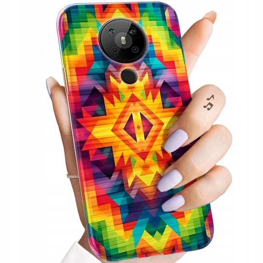 ETUI DO NOKIA 5.3 WZORY AZTECKIE AZTEC AZTECY OBUDOWA POKROWIEC CASE Nokia