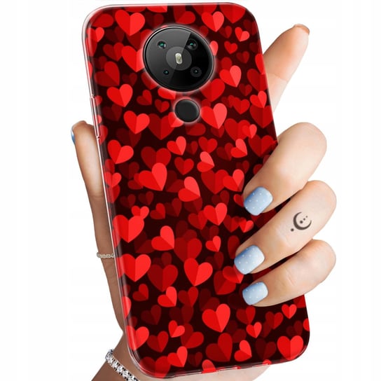 Etui Do Nokia 5.3 Wzory Walentynki Miłość Serce Obudowa Pokrowiec Case Nokia