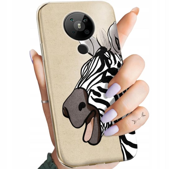 Etui Do Nokia 5.3 Wzory Zebra Zeberka Paski Obudowa Pokrowiec Case Nokia