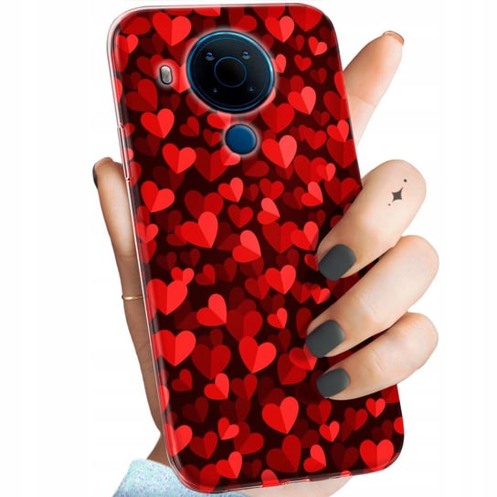 Etui Do Nokia 5.4 Wzory Walentynki Miłość Serce Obudowa Pokrowiec Case Nokia