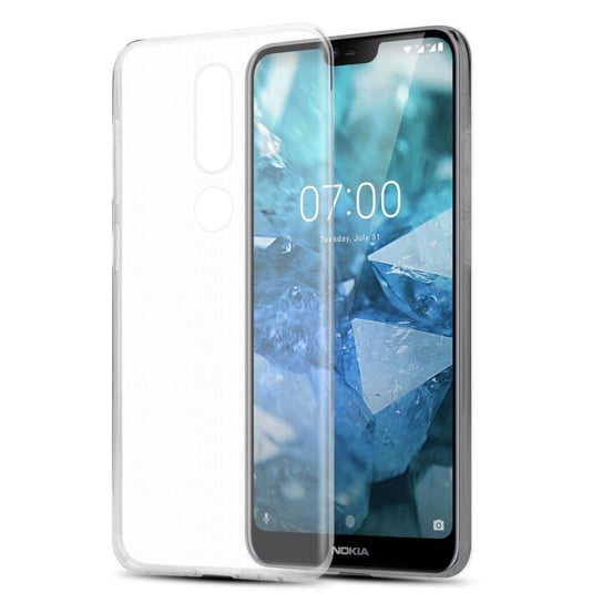 Etui Do Nokia 7,1 Pokrowiec w W PEŁNI PRZEZROCZYSTY Obudowa Ochronny TPU Silikon Case Cover Cadorabo Cadorabo