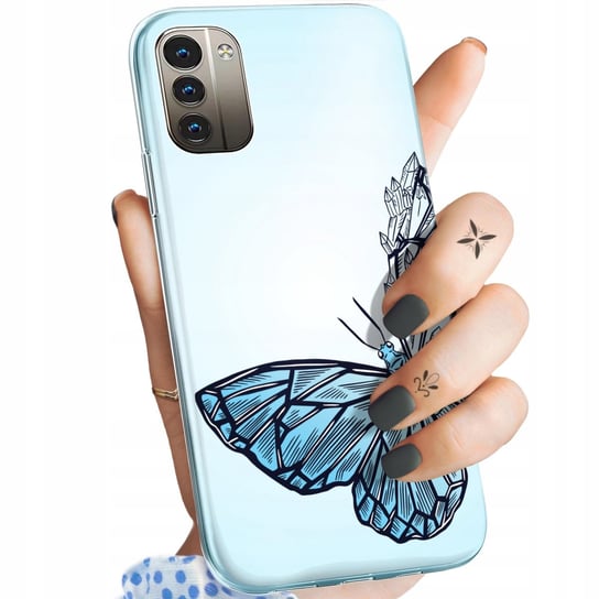 Etui Do Nokia G11 4G / G21 4G Wzory Motyle Butterfly Barwne Obudowa Case Nokia