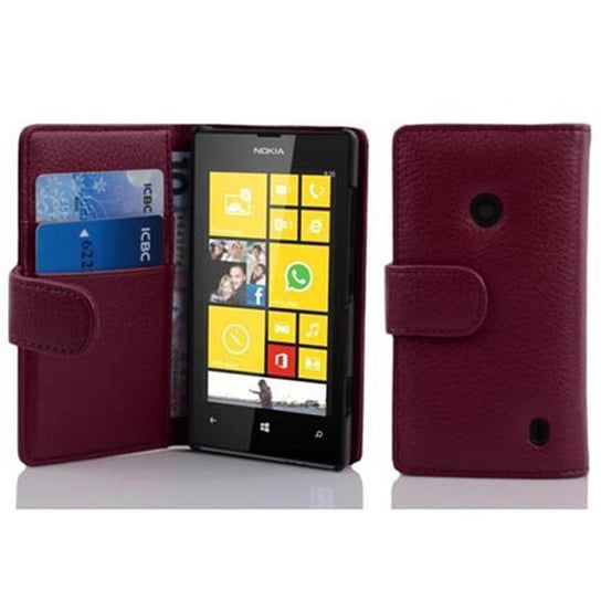 Etui Do Nokia Lumia 520 / 521 w BORDEAUX FIOLETOWY Pokrowiec Portfel Case Cover Obudowa Cadorabo Cadorabo