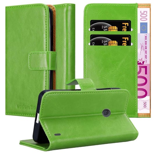 Etui Do Nokia Lumia 520 / 521 w Pokrowiec ZIELONA TRAWA Magnet Obudowa Ochronny Case Cover Cadorabo Cadorabo