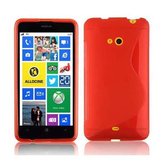 Etui Do Nokia Lumia 625 Pokrowiec w PIEKŁA CZERWIEŃ Pokrowiec Ochronny Obudowa Case Cover TPU Cadorabo Cadorabo