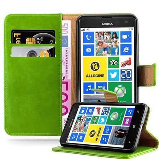 Etui Do Nokia Lumia 625 w Pokrowiec ZIELONA TRAWA Magnet Obudowa Ochronny Case Cover Cadorabo Cadorabo