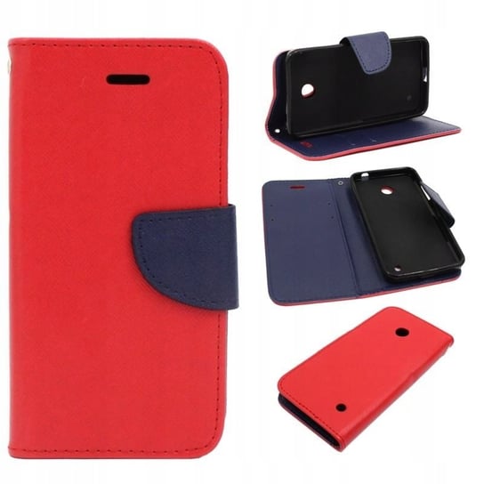 Etui do Nokia Lumia 630 / 635 Fancy Diary czerwony Pokrowiec Futerał Case Obudowa GSM-HURT