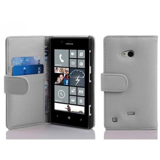 Etui Do Nokia Lumia 720 w BIAŁY MAGNEZOWY Pokrowiec Portfel Case Cover Obudowa Cadorabo Cadorabo