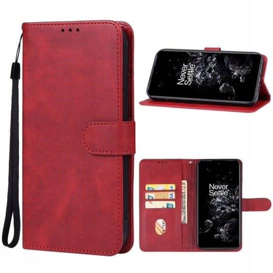 Etui Do Oneplus 11 5G Cph2449 Smart Leather Czerwone Obudowa Pokrowiec Case GSM-HURT