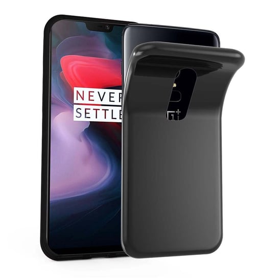 Etui Do OnePlus 6 Pokrowiec w CZARNY Obudowa Ochronny TPU Silikon Case Cover Cadorabo Cadorabo