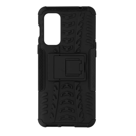 Etui do OnePlus Nord 2 Bi-materiał z podstawką - czarne Avizar