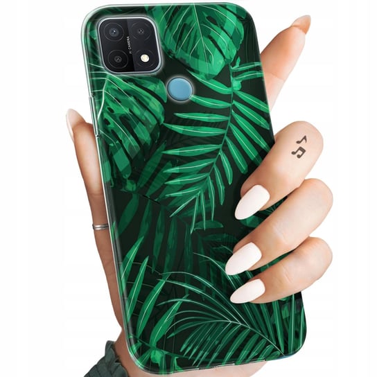 Etui Do Oppo A15 / A15S Wzory Liście Liściaste Natura Obudowa Pokrowiec Oppo