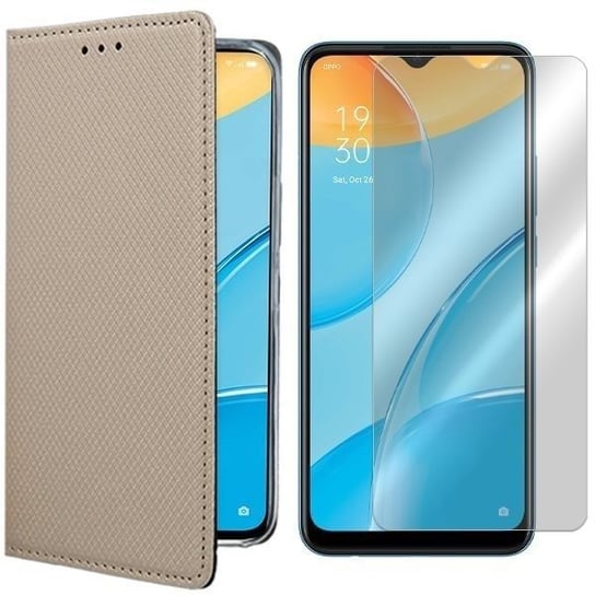 Etui Do Oppo A15S Pokrowiec Case Magnet + Szkło 9H VegaCom