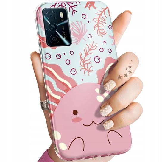 Etui Do Oppo A16 / A16S Wzory Axolotl Aksolotl Z Aksolotlem Obudowa Case Oppo