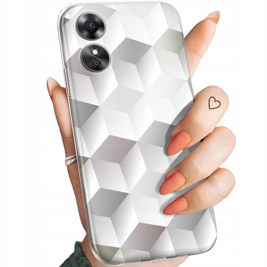 Etui Do Oppo A17 Wzory 3D Geometryczne Iluzja Obudowa Pokrowiec Case Oppo