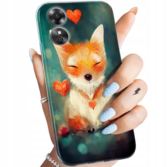 Etui Do Oppo A17 Wzory Liski Lisy Fox Obudowa Pokrowiec Case Oppo