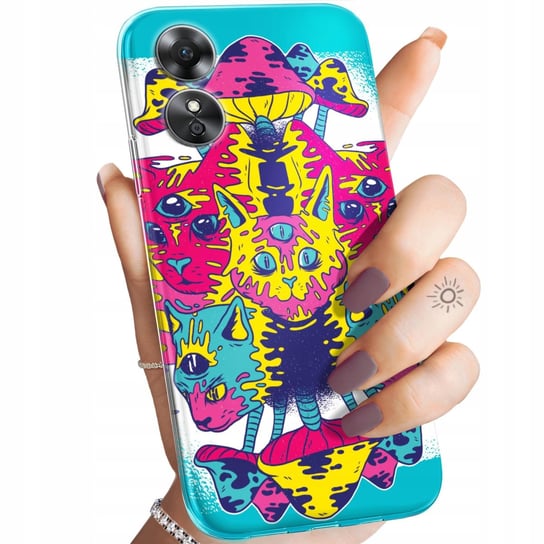 ETUI DO OPPO A17 WZORY PSYCHO LSD PSYCHODELIC GRZYBKI OBUDOWA POKROWIEC Oppo