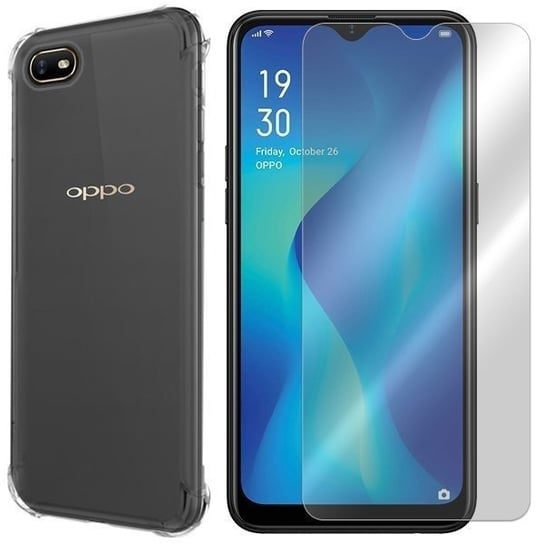 Etui Do Oppo A1K Case Tył Pokrowiec Air + Szkło 9H VegaCom