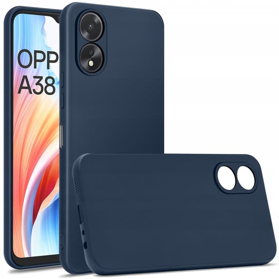 Etui do Oppo A38 4G CASE SOFT MATT PLECKI + SZKŁO OCHRONNE 9H Krainagsm