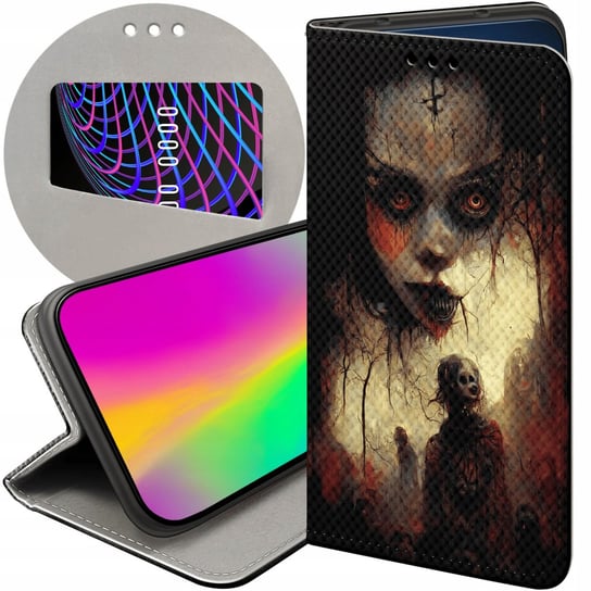 ETUI DO OPPO A38 4G WZORY HALLOWEEN ZOMBIE DYNIE CZASZKI CZAROWNICE WAMPIRY Oppo