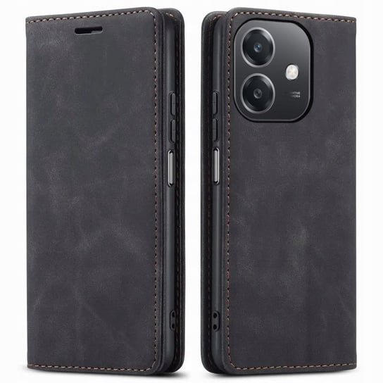 RankOne Custodia In Pelle A Portafoglio Per OPPO A40 / A40m / A60 5G: Con 3 Slot Carte, Tasca Monete E Supporto, Motivo Quadrifoglio Rosso