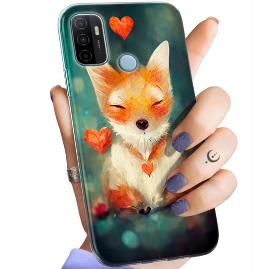 Etui Do Oppo A53 2020 / A53S Wzory Liski Lisy Fox Obudowa Pokrowiec Case Oppo