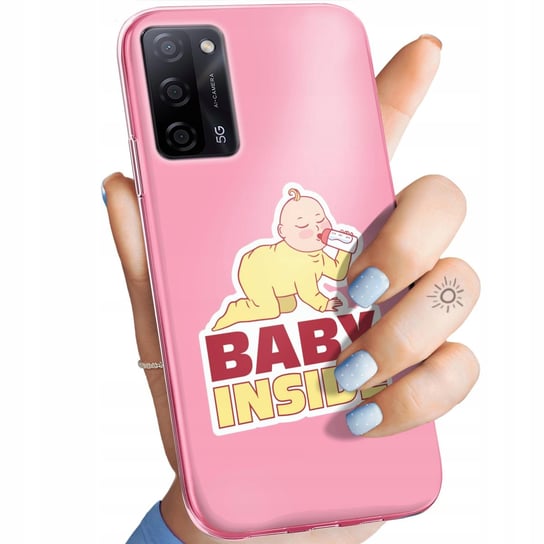 ETUI DO OPPO A55 5G WZORY CIĄŻOWE PREGNANT BABY SHOWER OBUDOWA POKROWIEC Oppo