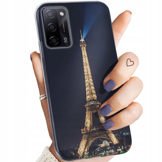 Etui Do Oppo A55 5G Wzory Paryż Francja Eiffel Obudowa Pokrowiec Case Oppo