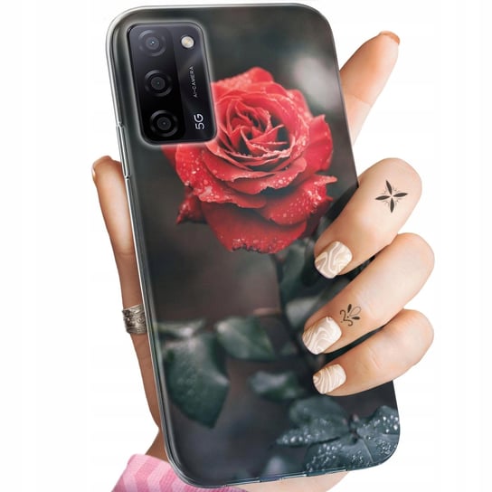 Etui Do Oppo A55 5G Wzory Róża Z Różą Rose Obudowa Pokrowiec Case Oppo