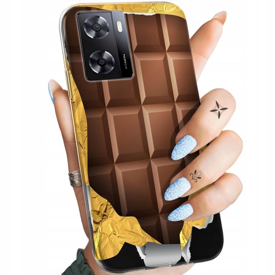 ETUI DO OPPO A57 2022 WZORY CZEKOLADA CHOCO SŁODYCZE OBUDOWA POKROWIEC CASE Oppo