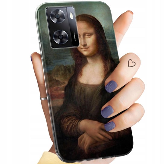 ETUI DO OPPO A57 2022 WZORY LEONARDO DA VINCI MONA ŁASICZKA OBUDOWA CASE Oppo