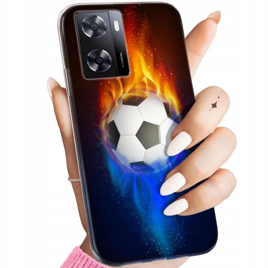 Etui Do Oppo A57 2022 Wzory Sport Piłkarskie Piłka Nożna Obudowa Pokrowiec Oppo