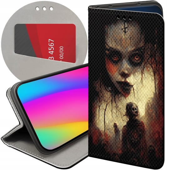 ETUI DO OPPO A58 4G WZORY HALLOWEEN ZOMBIE DYNIE CZASZKI CZAROWNICE WAMPIRY Oppo