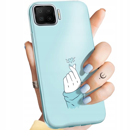 Etui Do Oppo A73 Wzory Niebieskie Blue Blau Obudowa Pokrowiec Case Oppo