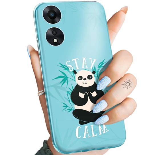 Etui Do Oppo A78 5G / A58 5G Wzory Panda Bambus Pandy Obudowa Pokrowiec Oppo