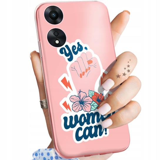 ETUI DO OPPO A78 5G / A58 5G WZORY SIŁA KOBIET GIRL POWER FEMINIZM OBUDOWA Oppo