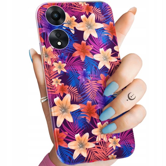 ETUI DO OPPO A78 5G / A58 5G WZORY TROPIC TROPIKALNE TROPIKI EGZOTYKA CASE Oppo