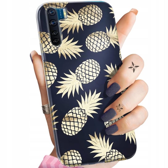 Etui Do Oppo A91 Wzory Ananas Owoce Egzotyczne Obudowa Pokrowiec Case Oppo